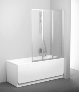 Шторки для ванной Шторка для ванны RAVAK VS3 - 115 (White - Rain)